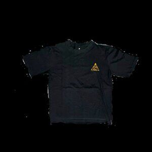 Black Hemp Shirt With Logo